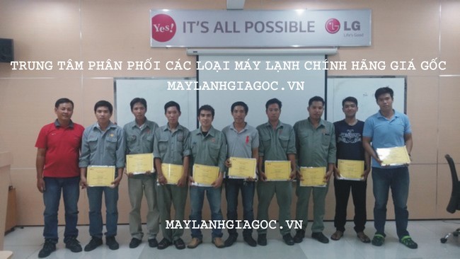 Tham gia các khóa tập huấn lắp đặt máy lạnh LG trung tâm
